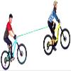 TowWhee - The Original Bike Bungee Tow Rope Now for Adults | MTB & Cycling Stretch Pull Strap for Riding Further with Your Friends | Compatible with Any Bicycle view 2