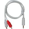 0.9M/3' Adapter Cable, with 3.5mm Premium Plug - White view 3