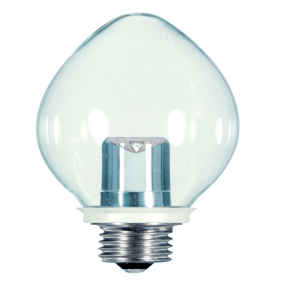 SATCO S9152 1 Watt 120 Volt LED Light Bulb; BA9 1/2; Clear; 2700K; E12 Candelabra Base (12 LED Light Bulbs)