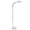 Lavish Home Floor Lamp - Full Spectrum Natural Sunlight Lamp with Bendable Neck - Reading, Craft, Studying, and Esthetician Light (Chrome) view 1