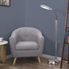 Lavish Home Floor Lamp - Full Spectrum Natural Sunlight Lamp with Bendable Neck - Reading, Craft, Studying, and Esthetician Light (Chrome) view 4