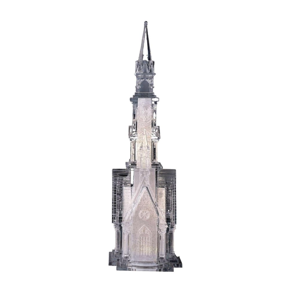 LED Lighted Four Angel Cathedral Christmas Decorations 18.75"- Set of 2