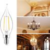60W Equivalent Dimmable LED Chandelier Bulb - 4.5W 2700K Soft White Vintage Filament Candle Bulb, E12 Candelabra Base, 6 Pack view 4