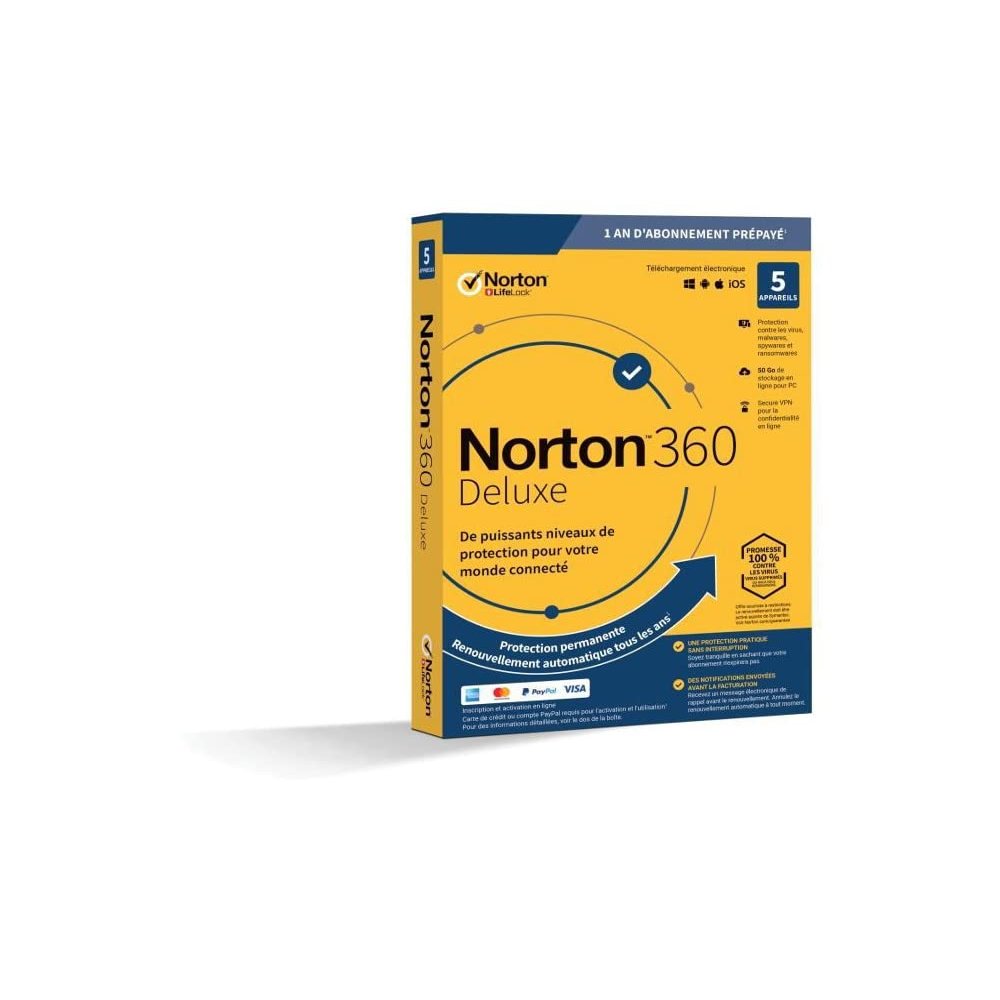 Symantec Norton 360 DLX5 Software (5pc)
