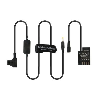 Alvin's Cables DMW DCC12 DC Coupler Cable Dummy Adapter for Panasonic DMC GH5 GH4 GH3 Anton Bauer D Tap to DMW DCC12 DC