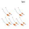 Fielect 5Pcs Waterproof Power Male to Female Connector Cable 2Pin 20cm Long for LED Light Strip White Orange view 2