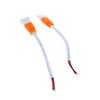 Fielect 5Pcs Waterproof Power Male to Female Connector Cable 2Pin 20cm Long for LED Light Strip White Orange view 3