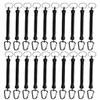 Mini Skater 6.89 inch Black Fishing Lanyards Retractable Spiral Spring Lanyard Boating Rope Safety Wire Coiled Tether with Buckle for Pliers Grippers Fish Tackle Tools (20) view 1