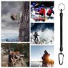 Mini Skater 6.89 inch Black Fishing Lanyards Retractable Spiral Spring Lanyard Boating Rope Safety Wire Coiled Tether with Buckle for Pliers Grippers Fish Tackle Tools (20) view 4