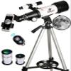 Gskyer Telescope, 70mm Aperture 400mm AZ Mount Astronomical Refracting Telescope for Kids Beginners - Travel Telescope with Carry Bag, Phone Adapter and Wireless Remote. view 1