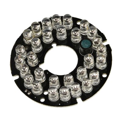 Othmro 2Pcs 30 LED IR Illuminator for Security Camera 30Degrees IR Led Round Plate IR Infrared Light Illuminator Board Bulb for CCTV Security Camera