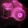 Jinnwell 3D Camera Night Light Lamp Illusion Led 7 Color Changing Touch Switch Table Desk Decoration Lamps Gift with Acrylic Flat ABS Base USB Cable Toy view 2