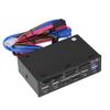 5.25inch Internal Card Reader - PC Dashboard Media Front Panel USB3.0/2.0 eSATA SATA Audio Multi Card Reader, Compatible for 2000/XP/Vista Linux/OS view 1