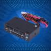 5.25inch Internal Card Reader - PC Dashboard Media Front Panel USB3.0/2.0 eSATA SATA Audio Multi Card Reader, Compatible for 2000/XP/Vista Linux/OS view 3