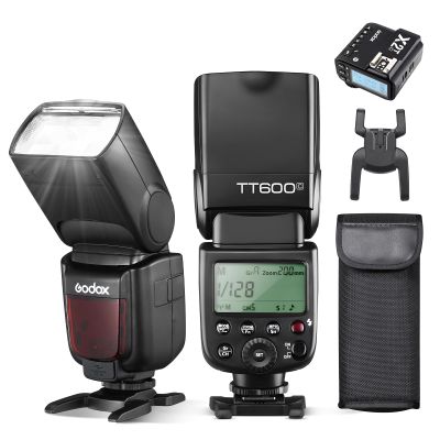 Godox TT600 HSS 1/8000s Flash Speedlite with Godox X2T-C Remote Trigger Transmitter,Built-in 2.4G Wireless X System Compatible for Canon