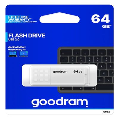 Goodram UME2-0640W0R11 PENDRIVE USB 64GB USB 2.0 White