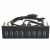 USB 3.0 8 Port Hub with Optical Drive Panel 19PIN Front Panel Adapter for PC Computer Extension view 1