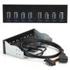 USB 3.0 8 Port Hub with Optical Drive Panel 19PIN Front Panel Adapter for PC Computer Extension view 3