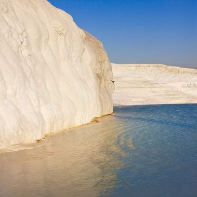 Posterazzi PDDAS37KSU0192 Travertine terraces of Pamukkale (UNESCO World Heritage Site), Turkey Photo Print, 18 x 24, Multi
