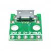 10Pcs/Lot Micro USB to DIP Adapter 5Pin 2.54mmDip Female Connector Micro USB Type PCB Pinboard Converter view 2