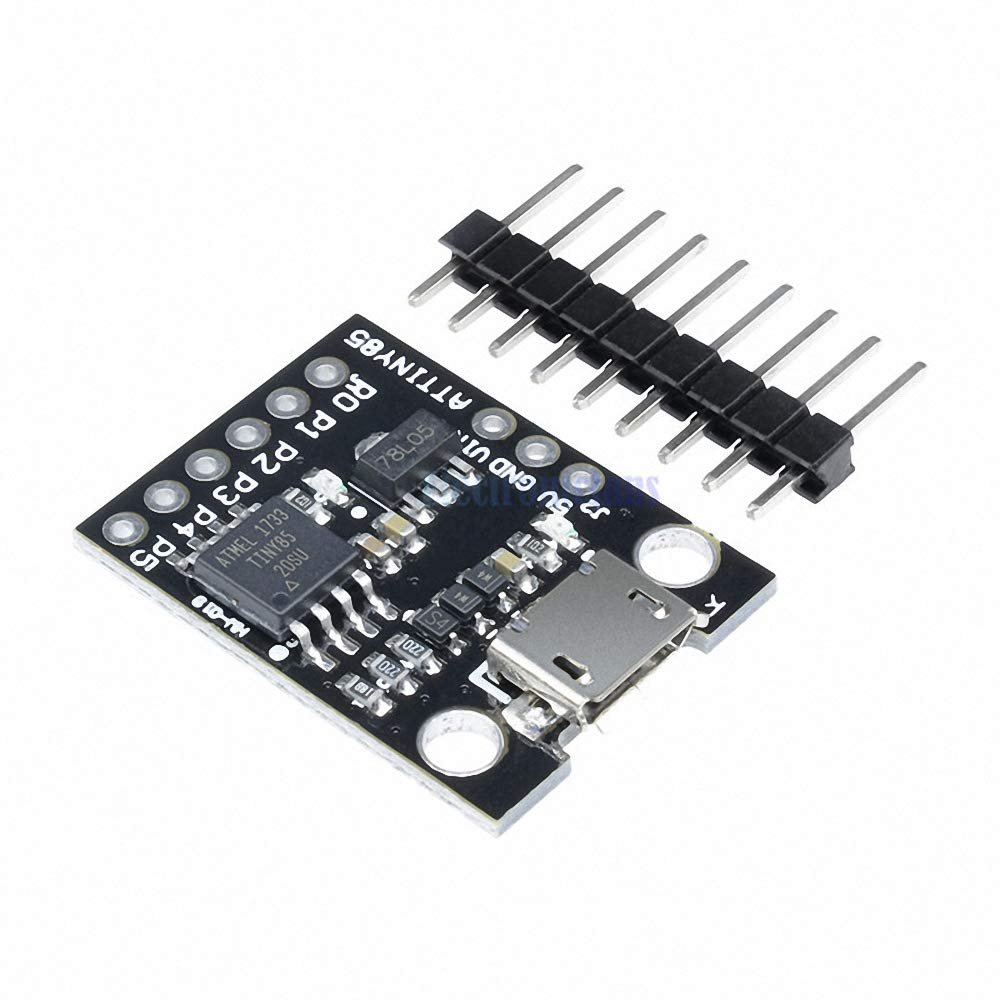 ATtiny ATtiny85 Digispark Kickstarter Micro USB Development Board Module for Arduino IIC I2C TWI SPI Low Power Microcontroller