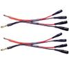 CNCESS CESS-057x2 Dual Banana Plugs Splitter, 2 Male to 4 Female Banana Jack Adapter, 2-Channel Power Supply Splitter Cable, 14 AWG Soft Silicone Tinned Copper Wire view 4