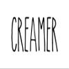 Creamer Vinyl Sticker - Farmhouse Style Skinny Font - Home Kitchen Decor - 6w x 3h inches - Die Cut Decal - Gold view 1