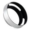 Lens Hood, 52MM Universal Aluminum Alloy Camera Lens Shade Replacement, Portable Hollow Bevel Design, Silver view 1
