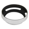 Lens Hood, 52MM Universal Aluminum Alloy Camera Lens Shade Replacement, Portable Hollow Bevel Design, Silver view 3