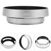 Lens Hood, 52MM Universal Aluminum Alloy Camera Lens Shade Replacement, Portable Hollow Bevel Design, Silver view 4