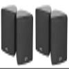 Rockville Cube 3.5 in 30-Watt RMS Home Theater Wall Speakers, Black, Swivel Brackets and Pivoting Mounts, Compact Surround Channels for Living Room or Media Spaces, 2-Piece view 1