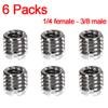 3/8" to 1/4" Tripod Ballhead Reducer Bushing Convert Screw Adapter,1/4" to 3/8" Tripod Ballhead Camera Convert Screw Adapter Mount for Tripod Monopod Ballhead Video Light Stand DSLR SLR view 4