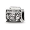 Bead Charm White Sterling Silver Themed 9.09 mm 10.00 Reflections Boombox view 1
