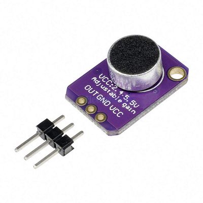 GY-MAX4466 Electret Microphone Amplifier MAX4466 Adjustable Amplifier Module Gain Out GND VCC Amplifier Board for Arduino 2.4-5V