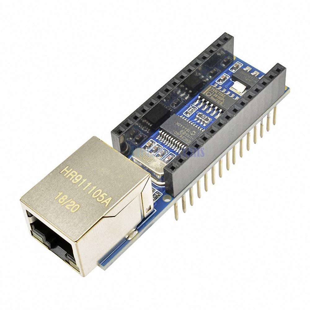 1Pcs Standard Nano V3 Ethernet Shield ENC28J60 Microchip HR911105A Webserver Module Ethernet Board for Arduino
