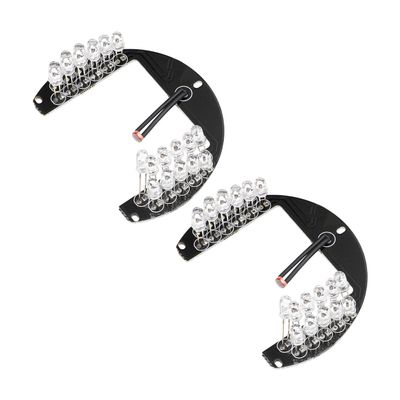 Othmro 2Pcs 22 LED IR Illuminator for Security Camera 60 Degrees IR Led Round Plate IR Infrared Light Illuminator Board Bulb for CCTV Security Camera