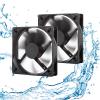 120mm 12V 2Wire 3Pin DC Fan 3000RPM High-Speed Moisture-Proof Cooling & Exhaust Fan for RV Refrigerator/Camper(2-Pack) view 1