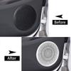 YIWANG Aluminum Alloy Car Door Tweeter Speaker Cover Trim 4pcs for Land Rover Range Rover Evoque 2019 2020 Auto Accessories view 2