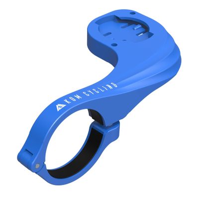 KOM Cycling Wahoo Elemnt Mount Compatible with Multiple Wahoo Computers Including The Wahoo Elemnt Bolt, Elemnt Roam, Elemnt Mini, and Elemnt - Multiple Colors 24g Out Front Computer Mount Blue
