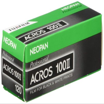 FUJIFILM Black & White Film Neo Pan 100 ACROS II 120 Size, 1 Pack