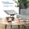 Nulaxy Laptop Stand, Ergonomic Sit to Stand Laptop Holder Convertor, Adjustable Height from 2.1" to 13.8", Supports up to 22lbs, Compatible with MacBook, All Laptops Tablets 11-17" - Silver view 4