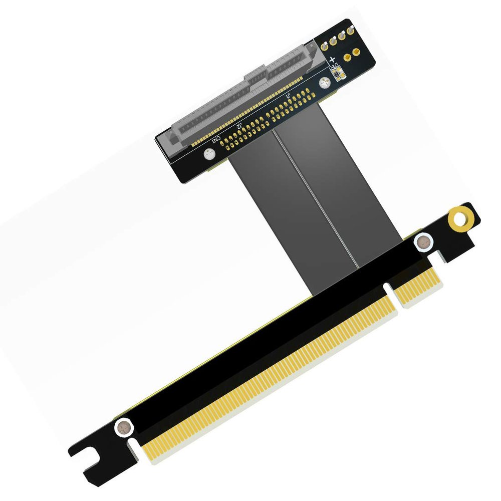ADT-Link 32G/BPS U.2 Interface U2 to PCI-E 3.0 x16 SFF-8639 NVMe Pcie Solid State Extension Data Cable Gen3.0 Cable (40cm,R37SL)