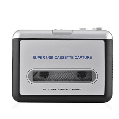 Cassette Player Tape to MP3 Converter Retro Auto Reverse Portable Audio Tape Player CD Switcher Converter Capture Audio Music Player with Headphones