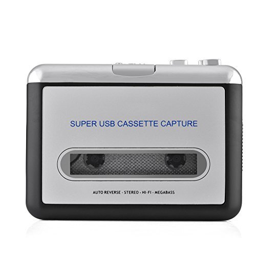 Cassette Player Tape to MP3 Converter Retro Auto Reverse Portable Audio Tape Player CD Switcher Converter Capture Audio Music Player with Headphones