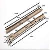 24 PAIRS OF METAL DRAWER RUNNER SET SELF CLOSING BOTTOM FIX BEIGE 300MM view 2