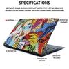 MightySkins Carbon Fiber Skin for Microsoft Surface Laptop 3 13.5" (2019) - Funky Pineapples,Textured Carbon Fiber Finish,Easy to Apply, Remove, and Change Styles, view 3