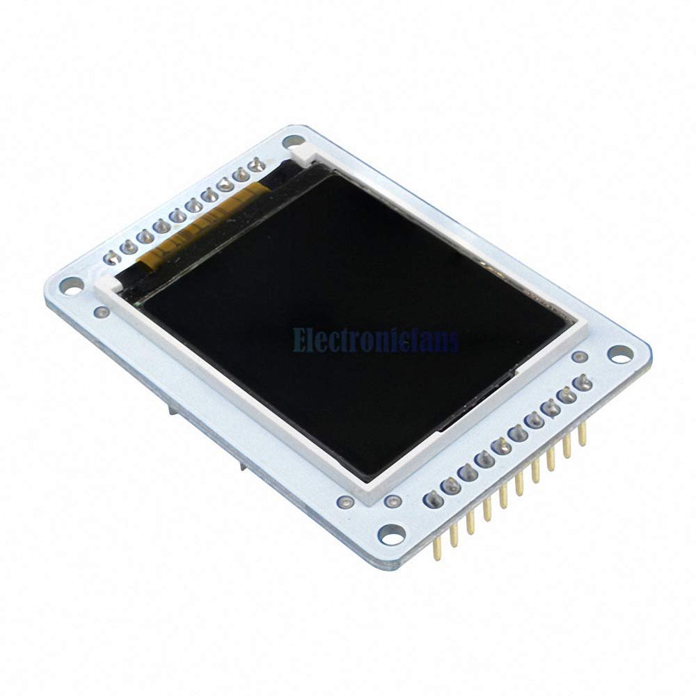 128x160 1.8 inch 1.8" TFT LCD Screen SPI Serial Interface Shield Module Micro SD Slot LED Backlight PWM for Arduino with Headers