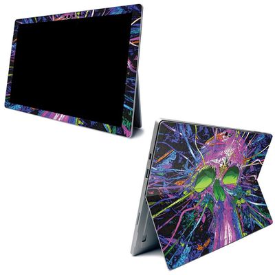MightySkins Carbon Fiber Skin for Microsoft Surface Pro 7 - Hard Wired | Textured Carbon Fiber Finish | Easy to Apply, Remove, and Change Styles | Made in The USA
