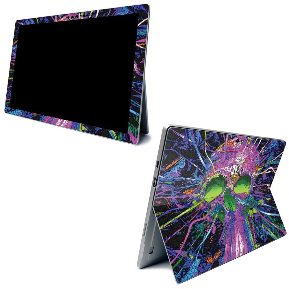MightySkins Carbon Fiber Skin for Microsoft Surface Pro 7 - Hard Wired | Textured Carbon Fiber Finish | Easy to Apply, Remove, and Change Styles | Made in The USA