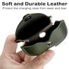 Genuine Leather Case Compatible with AirPods Pro Case 2nd/1st Gen (2023/2022/2019), VOMA Protective Cover for Apple AirPods Pro 2/Pro Wireless Charging Case with Keychain and Snap Lock Army Green view 4
